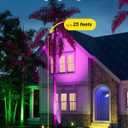 4 Pack Color Changing Solar Spotlights Outdoor Waterproof for Tree, Flower, Plant, Statue, Sign, Decorative wall, Rainbow Lanscape Decor Uplights for House Outside, Yard, Garden, Patio, Pathway, Fence
