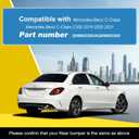 Car Rear Bumper Tow Hook Cover Compatible with Sports Mercedes Benz C Class W205 Sedan C300 C400 C43AMG 2019 2020 2021 Trailer Cover Cap 2058853303 Towing Eye Cap Unpainted