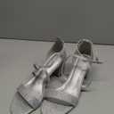 mysoft Women's 2.25 Inch Low Chunky Heels Dress Pump Open Toe Cross Ankle Strap Wedding Block Heeled Sandals, size 9.5