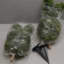 28inch Bunny Shaped Topiary Trees with Ground Spike, Artificial Boxwood Rabbit Topiary for Indoor Outdoor Home Decor (Set of 2)