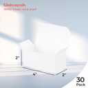 2 x UnicoPak 30 Pack 4x2x2 White Small Gift Boxes, Food-grade Material, Ideal for Food or Gift Packaging, Gifting Jewelry or Trinkets, Storage Small Items