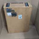 Rolling Shower Chair with Wheels for Elderly and Disabled, Foldable Wheelchair Lightweight Folding, Bedside Commode Chair with Arms for Toilet (Black)