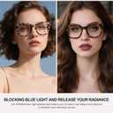 Blue Light Blocking Glasses for Women, Bluelight Glasses Womens Relieve UV Glare Eye Fatigue for Work Reading