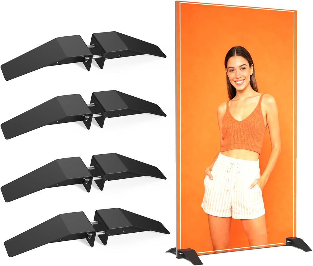 Foam Board Stand Heavy Duty Stainless Steel – Adjustable Sign Holder Base for Any Size Board – Ideal for Commercial Advertising, Events, Store Displays (Enhanced Edition)