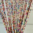 FlavorThings 41 Strands Rainbow Colorful Hippie Boho Bohemian Natural Wooden Door Beaded Curtain Doorway Beads Bamboo 36 inches x 79 inches (Rainbow)