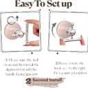 T-Bar Suction Cup Hooks for Shower - Suction Cup Wreath Hanger for Front Door, Reusable, Multifunctional Hooks for Bathroom Window Door Glass Kitchen (Pink, 4-Pack)