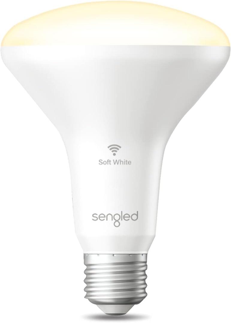 Sengled Smart Light Bulbs, Smart Bulbs That is Compatible with Google, BR30 LED Bulb 7.5W 65W Equivalent, 2700K Soft White Smart Flood Light, 2.4Ghz WiFi Only Support, No Hub Required, 1 Pack