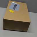 Funnymoom 3 Pack Glass Christmas Trees Lighted Christmas Tree Tabletop Glitter Christmas Centerpieces Decoration Glass Xmas Tree Holiday Figurines Ornament for Tables Mantle Holiday Fireplace(Gold)