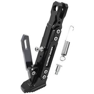 Universal Motorcycle Kickstand Adjustable Foot Side Support Parking Kickstand for Electric Motorbike Parking Foot Side Support Stand (Black)