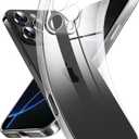 Supdeal Crystal Clear Case for iPhone 16 Pro Max, [Not Yellowing] [Camera Protection] [Military Grade Drop] Transparent Shockproof Protective Phone Case Soft Silicone Slim Cover, 6.9", Transparente