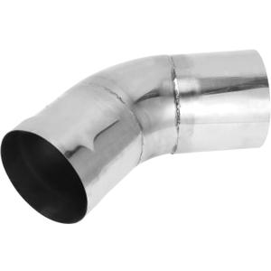 Motoforti 5" OD 45 Degree Mandrel Exhaust Tube Car Exhaust Pipe Mandrel Bend DIY Custom Tubing Pipe 5.91" Leg Length T304 Stainless Steel Silver Tone