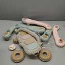 Jovow 2 in 1 Baby Gym with Walker,Baby Play Mat with 4 Infant Learning Sensory,DoubleSided Multifunctional Removable Play Piano Panel,SittoStand Learning Walker for 024 Months Boy Girl [White]