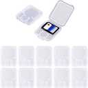 Clear Plastic Memory Card Case Compatible with SD SDHC SDXC Micro SD T-Flash Card (6 PCS)