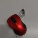 Trueque Wireless Mouse for Laptop, 2.4GHz Ergonomic Computer Mouse with Back & Forward Buttons, 3 Adjustable DPI Levels, 6 Buttons, Optical USB Cordless Mice for Windows PC, M01 (Red)