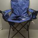 Coleman Portable Camping Chair with 4-Can Cooler, Cushioned Seat & Back with Side Pockets & Cup Holder, Carry Bag Included, Great for Camping, Tailgating, Firepits, Patio, & More