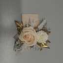 Wedding Wrist Corsage Artificial Flowers, Girl/Mother Homecoming Prom Corsages Wristlet Décor, etc. Snow White