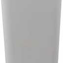 Kekow 4.5 Gallon Small Plastic Trash Can, Swing Lid Waste Can, Gray