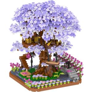 Cherry Blossom Bonsai Tree Building Set, Flowers Tree House Model Sets for Adults, 2200Pcs Micro Bricks Collectible Creative Gifts for Adults Girls Boys 14+