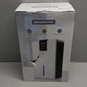 Dehumidifier, Dehumidifiers for Home, 98 OZ Water Tank, (1000 sq.ft) Quiet Dehumidifier for Basement Bathroom Bedroom with Humidity Display, Auto Shut Off, Relaxing 7 Color Ambient Light, Creamwhite