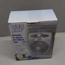 Cool Pup Crate Fan, 8x6.25x2.5 in Size  Quiet Battery Fan Keeps Dogs & Cats Cool with Built-in Thermometer, Silver