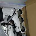 COSMOID TT3 Adult Inline Skate - COSMOID High Performance Roller Skates Blades for Women & Men, 3 Wheels 110mm Metal Frame, Indoor Outdoor and Fitness Grey, Size (USM7-7.5/ USL7.5-8)
