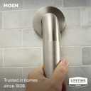 Moen Home Care Bathroom Safety 36 Inch Stainless Steel Handicap Grab Bar for Bathtub and Shower, Peened Texture for Grip, Elderly Assistance Product with Concealed Screws, R8936P