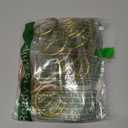 Meriville 28 pcs Gold 1.5-Inch Inner Diameter Metal Curtain Rings with Eyelets, Fits Up to 1 1/4-Inch Rod