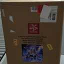 Outdoor Christmas Decorations Deer Family - HOYECHI 3-Piece Lighted Prismatic Reindeer with 465 LED Lights - Outside Yard Decor Kit, Stakes, Zip Ties - Iridescent