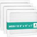 9 x 11 x 1 MERV 13 Replacement Dehumidifier Filter Compatible with Santa Fe Compact70, Ultra70, Element, Compact2, UA 65H dehumidifier Models, Upgraded, 4 Pack