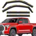 in-Channel Rain Guards Window Visors for Toyota Tundra CrewMax Cab