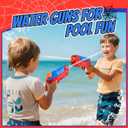 2 Pack Water Guns for Kids Squirt Water Pistols Cool Small Manual Water Gun, Party Favors Swimming Pool Beach Outdoor Water Toys, Ideal Summer Gifts for Boys Girls 3 5 4 6 7 8