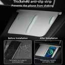 TOPABYTE 3PCS Center Console Accessories for Tesla Model Y 2021-2024 and Model 3 2021-2023 Cup Holder Insert, Screen Edge Protector Frame, Silicone Wireless Charger Mat, White