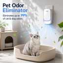 Air Ionizers, Plug in Negative Ion Air Purifier, Pet Odor Eliminator for Dogs/Cats, Ozone Free Quiet Air Freshener for Small Spaces/Cat Litter Room, Kitchen, Smoke Dust, Mini Air Cleaner