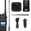 Retevis Ailunce HA1UV Handheld Ham Radio, IP67 Waterproof, Dual Band Radio with Whip Antenna, NOAA, 2800mAh USB-C Charge, Chirp, Sub-PTT, Long Range Walkie Talkie for Outdoor, Emergency, Survival