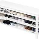 Shoe Bench Storage Rubberwood with Leather Cushion for Entryway Bench Ideal for Hallways Shoe Rack Front Doors Entrances Mudrooms Featuring 3 Height-Adjustable and Removable Shelves (47.2")