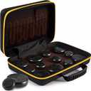 SereneLife Portable Basalt Stone Massage Set with Heating Bag - Hot Stone Massaging Black Basalt Kit, 12 Rocks Massage Stones and Warmer Set, Soothing Massage Accessories