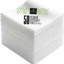 DAVELEN Disposable Large Luxury Towels (50-Count) Spa and Salon Quality Softness for Guests, Clients | Hair, Face, Body Use | Luxurious Comfort, Ecofriendly (050, 32x16 inches)
