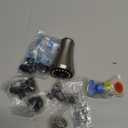 Kitchen Faucet Head Replacement with Pull Down Spray Head,3 Function Faucet Sprayer Attachment- Faucet Sprayer Nozzle with 11 Adapters, Compatible with Delta, Kohler, Moen, Brushed Nickel