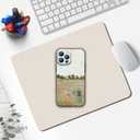 for iPhone 13 Pro Phone Case, Poppy Field Flower Design Pattern Slim Soft Protective Cover Fine Art Monet Case for Women