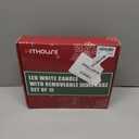 12 Pack Christmas Window Candles Lights with Timer Battery Operated Electric LED Taper Candles Flameless, Silver Candlestick, Suction Cups,24 PCS Battery Included, Christmas Bow& Gift Box (Silver)