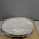 White Charger Plates,13 Inch Reef Plastic Chargers for Dinner Plate, 6 Pack