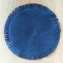 HDO 4 PK Fringle Placemat Blue