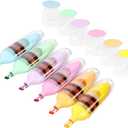 3 x 6 Pcs Scented Highlighters Pens,Cute Design Assorted Colors Highlighter Set,Transparent Widen Chisel Tip,Dry-Quickly,No Bleed,Ideal for Office