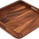 Kalmar Home 15" Square Serving Tray - Solid Bottom