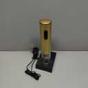 Secura Electric Wine Opener, Automatic Bottle Corkscrew Opener with Foil Cutter, Rechargeable (Champagne Gold)