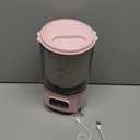 Pink Portable Washer with Spin-Dry Basket, Wash, Rinse, Spin Dry 3-in-1, Cordless Mini Washing Machine for Underwear, Socks, Baby Clothes, Mini Washer Machine for Travel, Apartments, Dorms