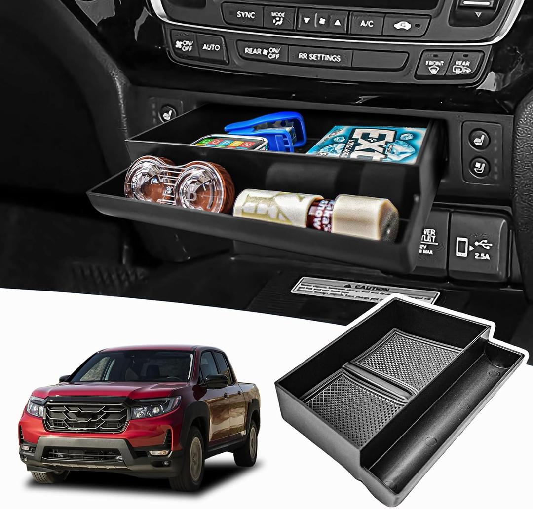 RUNROAD Center Console Organizer Tray Compatible with Honda Pilot 2016-2022 / Ridgeline 2017-2024 / Passport 2019-2024 Accessories, Console Drawer Tray Armrest For Pilot Secret Compartment Coin Holder RUNROAD Center Console Organizer Tray Compatible with Honda Pilot 2016-2022 / Ridgeline 2017-2024 / Passport 2019-2024 Accessories, Console Drawer Tray Armrest For Pilot Secret Compartment Coin Holder