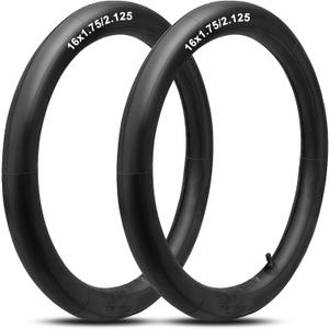16" Bike Tubes (2-Pack) 16x1.75/2.125 Heavy Duty Butyl Rubber Inner Tubes with Schrader Valve Compatible with 16x1.75,1.90,1.95,2.0,2.10,2.125 Tire for Kids & Adult Bicycles, Mountain Bike by Cenipar