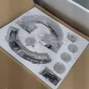 WJShome Farmhouse Black Chandelier for Dining Room, 5-Light Modern Foyer Lighting Fixtures, Adjustable Height Hanging Lantern Pendant Light with Glass Shade, for Kitchen Island Hallway Entryway