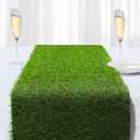 Artificial Grass Table Runners-13 x 120 Inches Faux Grass Table Runner for Golf Themed Party,Synthetic Turf Table Runner for Wedding Party, Birthday, Banquet, Baby Shower, Home Decor